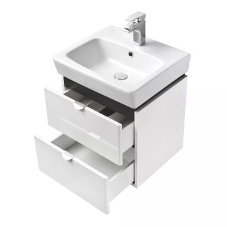 Тумба под раковину Акватон Скай 50см белый 1A238001SY010